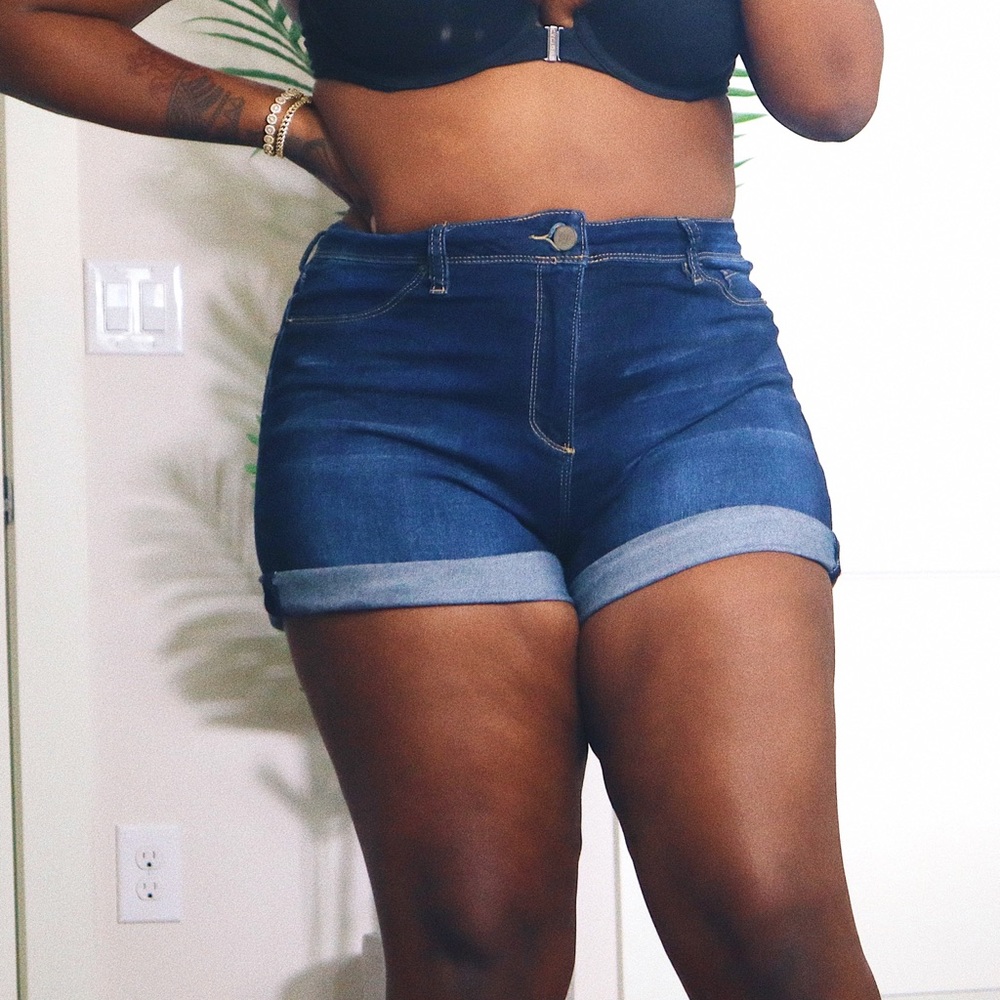 Denim shorts